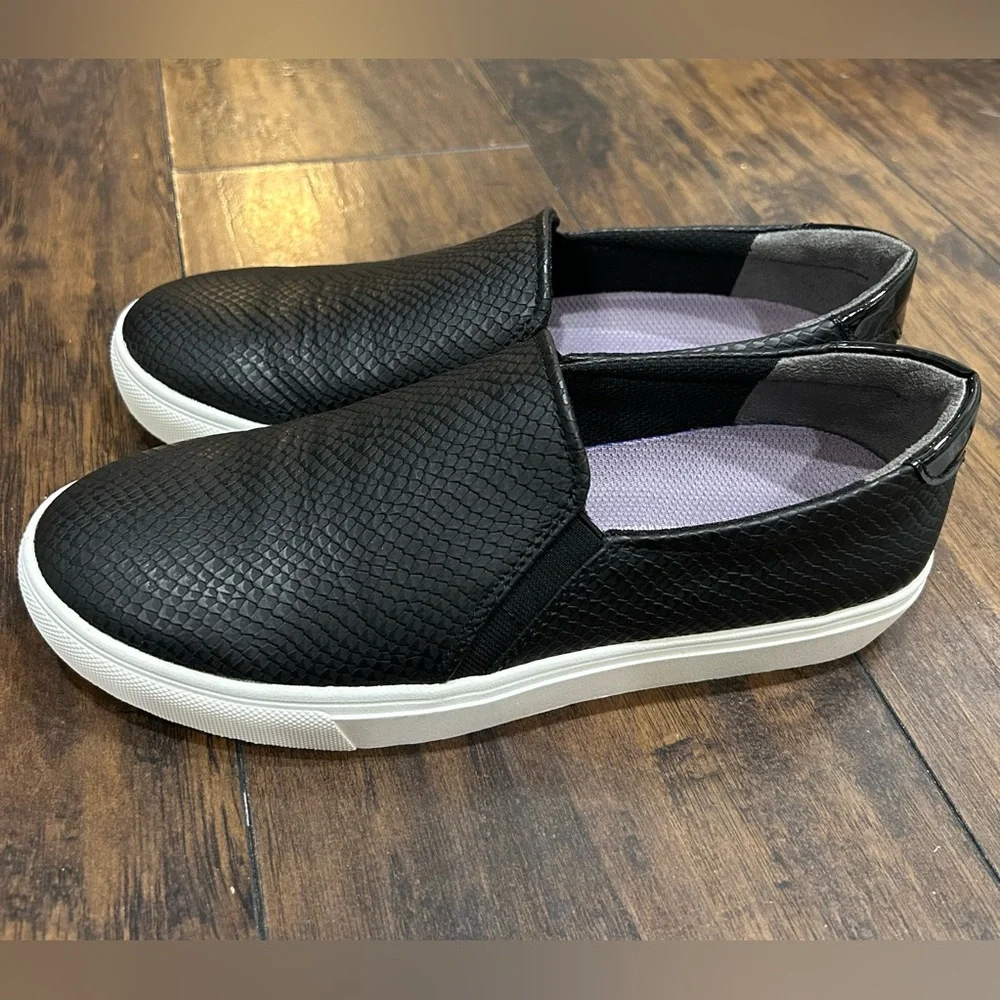 Dr. Scholl's Black Textured Slip-On Loafers - Picture 3 of 7